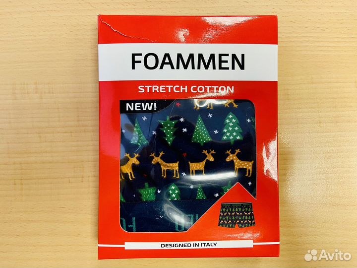 Новогодние Трусы мужские боксеры foammen размер M