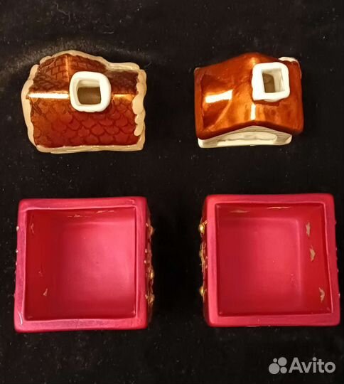 Новогодние керамические подсвечники