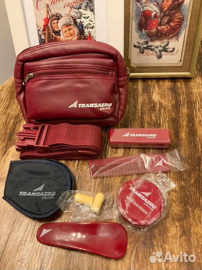 Дорожный набор Трансаэро винтаж новый