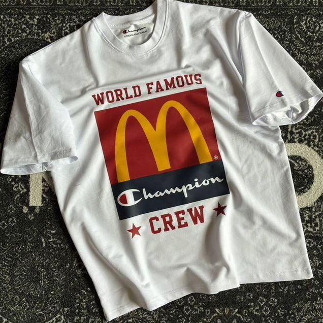 Футболка Champion x McDonald’s World Famous белая