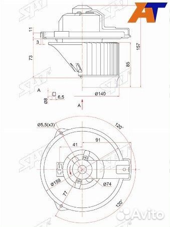 Мотор отопилеля салона, мотор печки honda airwave