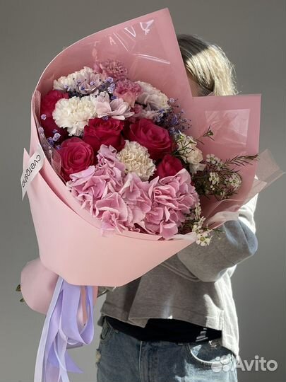 Букет с гортензией