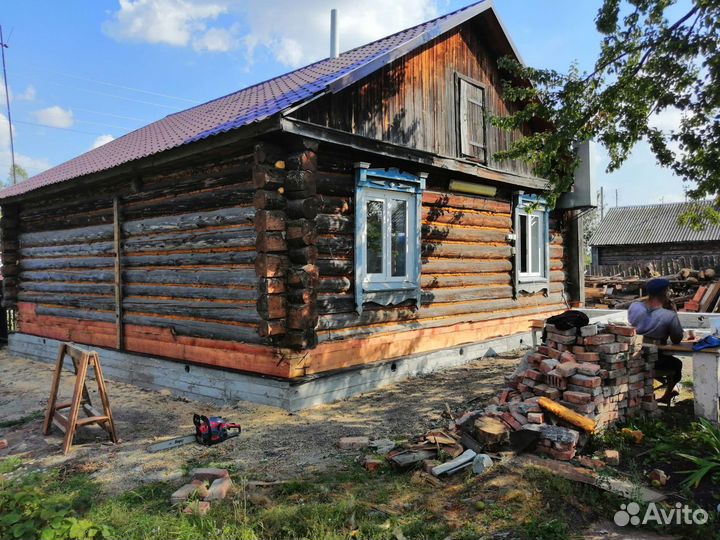 Замена нижних венцов дома