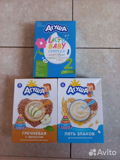 Сухая смесь агуша 2, каши Агуша