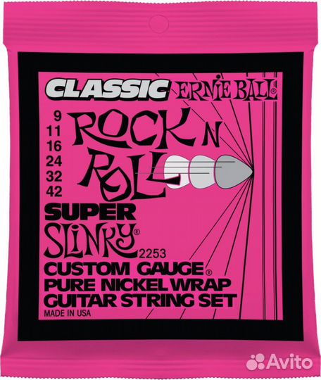 Ernie Ball 2253 струны для эл.гитары