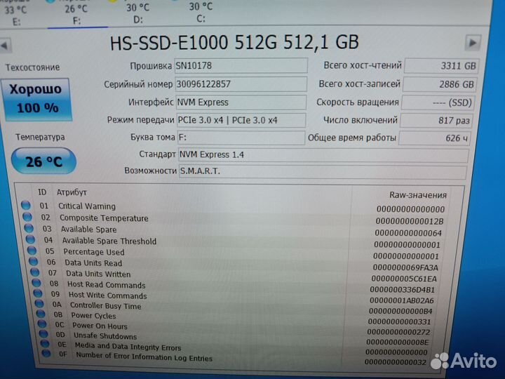 Жесткий диск 512 гб ssd m2 nvme