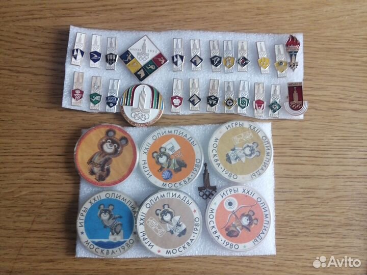 Значки СССР олимпиада 80