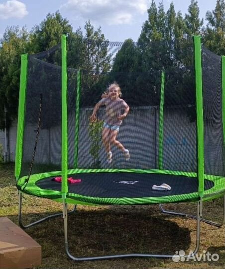 Батут каркасный с сеткой