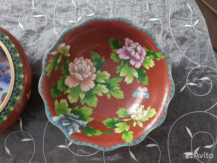 Клуазоне большая чаша для конфект