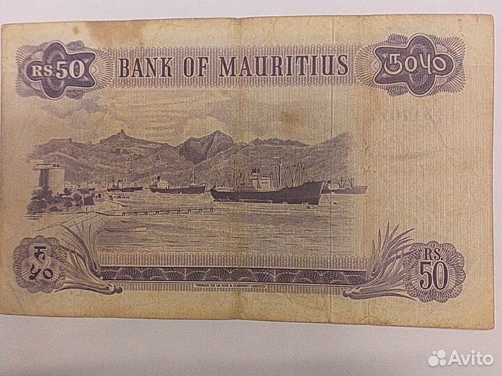 Банкнота Маврикий