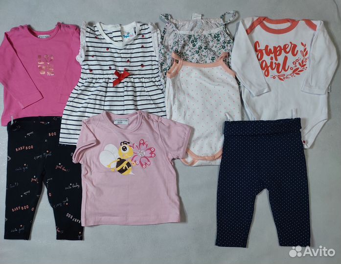 Вещи пакетом на девочку, размер 68