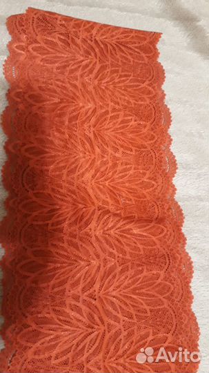 Кружево стрейч красное 3 м