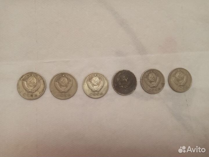20 копеек- 1977,1961,1962,1981,1982,1987г