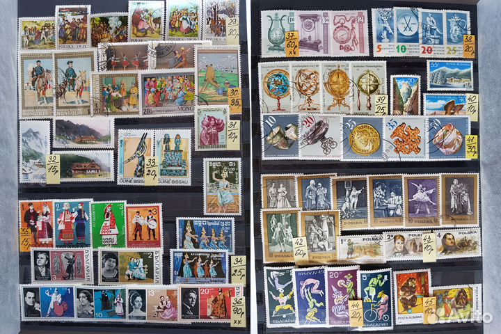 Марки. Этнос. Национальные одежда, танцы, изделия