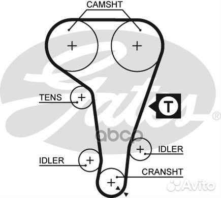 Ремень грм 131x254 Ford Escort/Mondeo/Fiesta