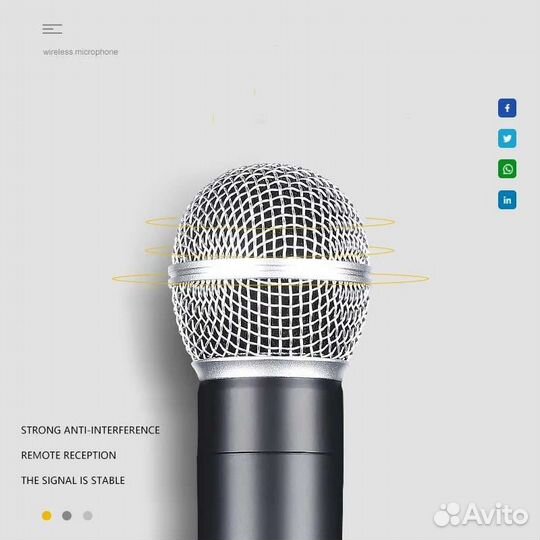 Радиомикрофоны беспроводной aoieuual