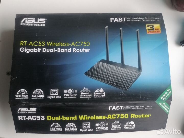 Wifi роутер asus AC750