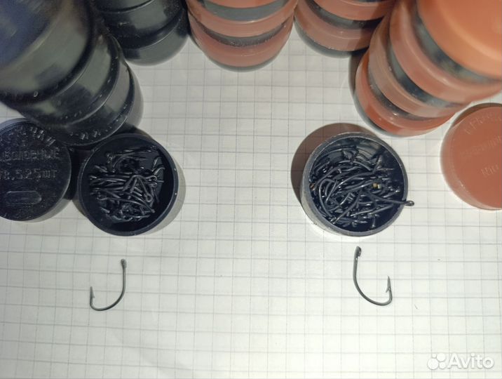 Рыболовные крючки СССР новые 70 упаковок
