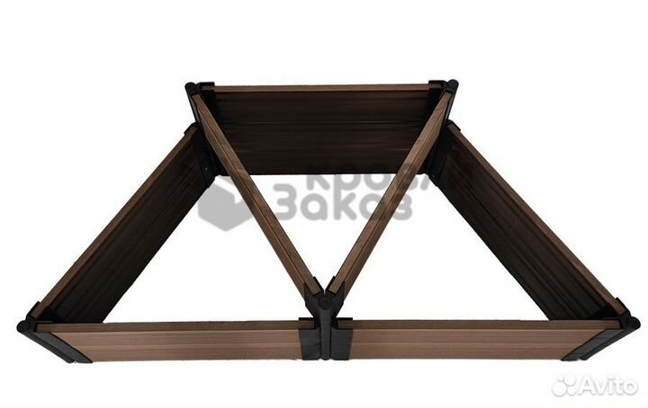 Грядка из дпк Пирамида диагональ 1 000*450 мм