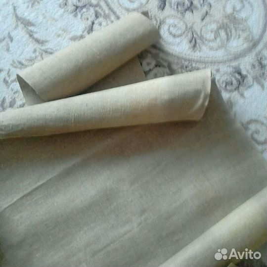 Холсты лен негрунтованные