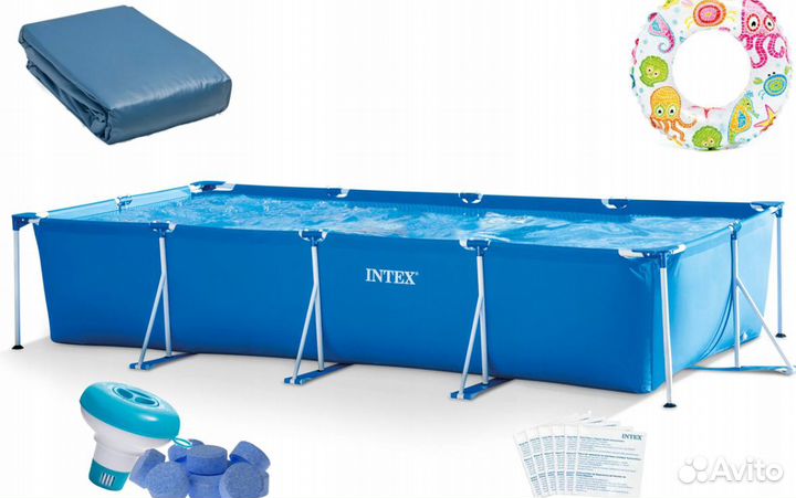 Каркасный бассейн 450х220х84см