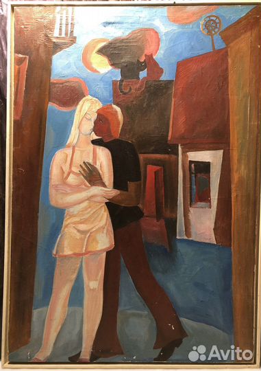 Н.З.Бикулов картина «На реке» 1971 г