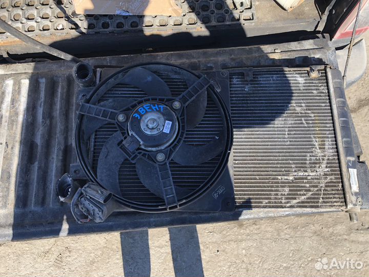 Радиатор с вентилятором для лада калина, приора