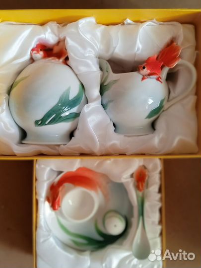 Фарфор. Набор для завтрака. Новый