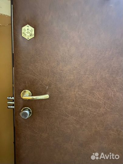 Дверь входная металлическая от застройщика