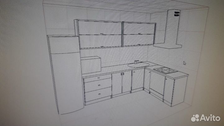 Продам кухню белый глянец. Новая