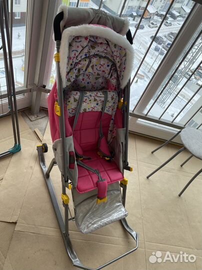 Коляска санки