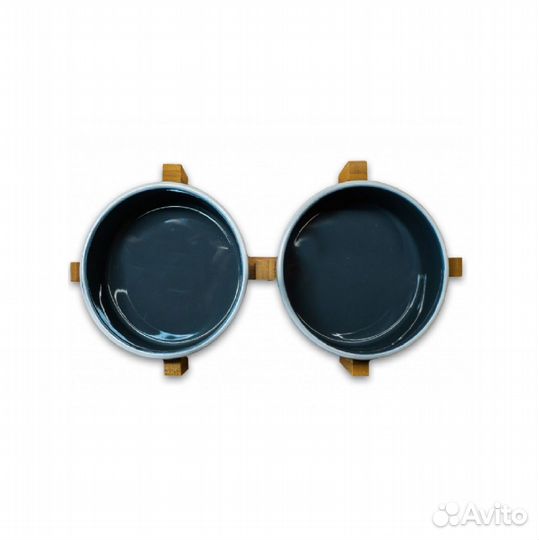 Миски керам. керамикарт на бамбук. подст. 2х780мл