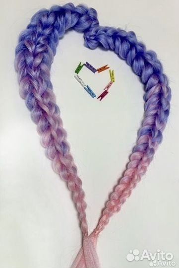 3Д объемные съемные косы