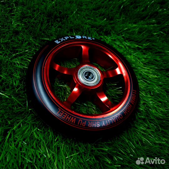 Колесо трюкового самоката 110 мм (AL) Красное