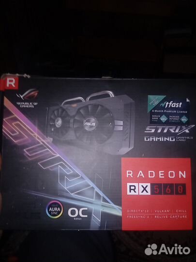 Видеокарта rx 560 4gb