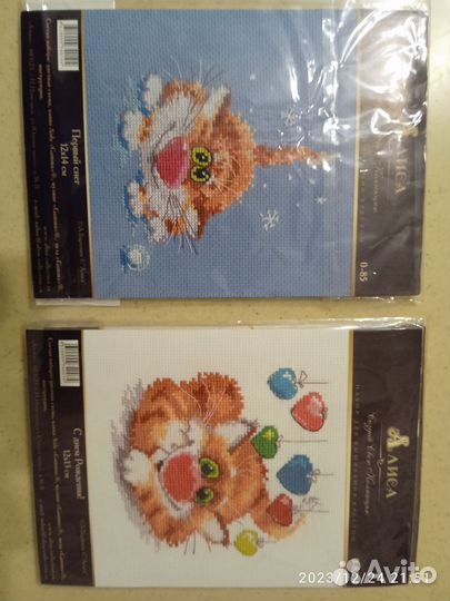 Отдам остатки наборов для вышивки крестом