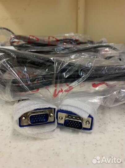 Кабель VGA, новый и бу, только опт от 100 шт