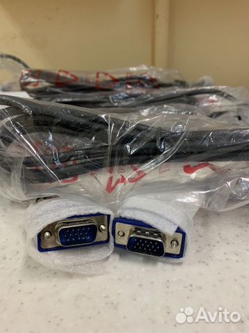 Кабель VGA, новый и бу, только опт от 100 шт