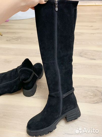 Сапоги женские зимние натуральная замша