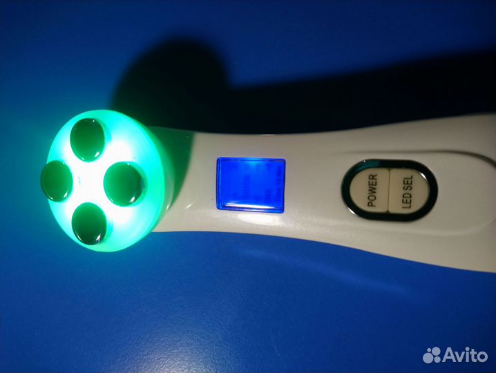 Аппарат для лица микротоки и массаж, светотерапия