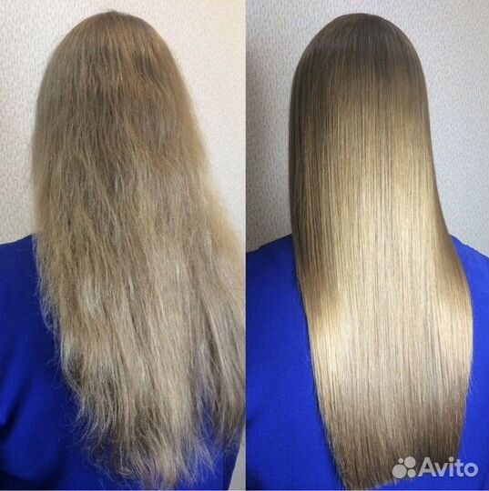 Кератиновое выпрямление волос