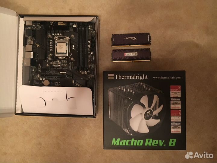 Комплект I7 7700k, 16ddr4, Z270, Охлаждение и бп