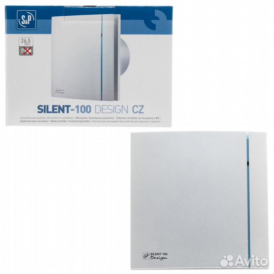 Вентилятор вытяжной Soler Palau silent-100 CZ silv