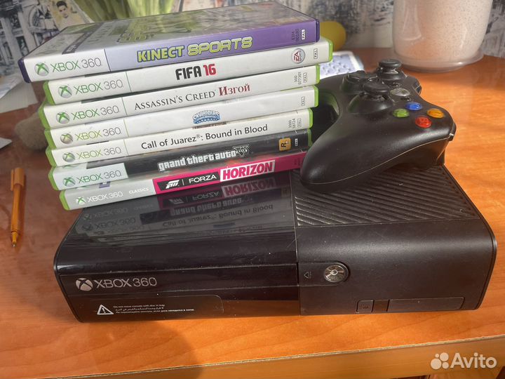 Xbox 360 + 7 игр