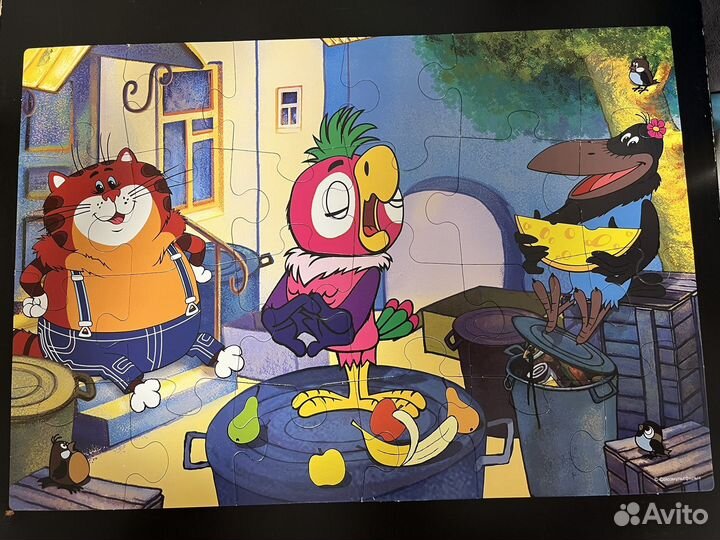 Пазлы детские крупные