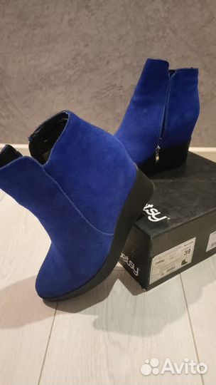 Ботильоны натуральная замша 39
