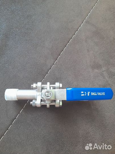 Кран шаровый приварной трехсоставной нер.3/8