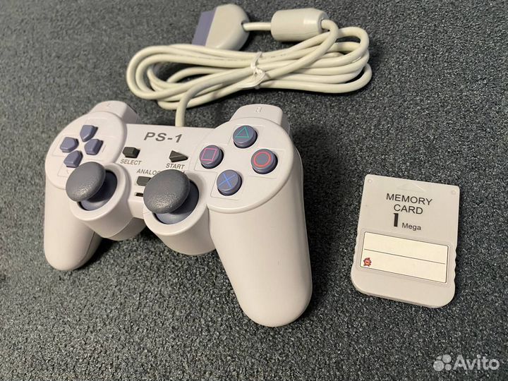 Джойстик Playstation 1 и карта памяти