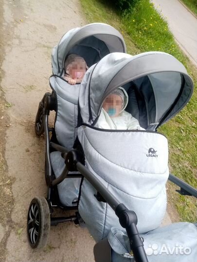 Коляска для двойни 2 в 1 mira