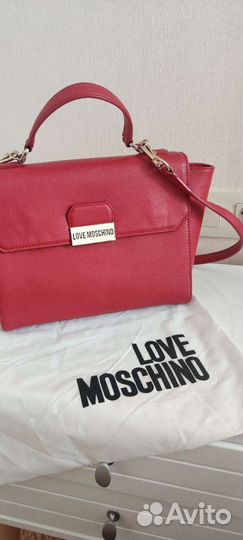 Сумка красная Moschino оригинал